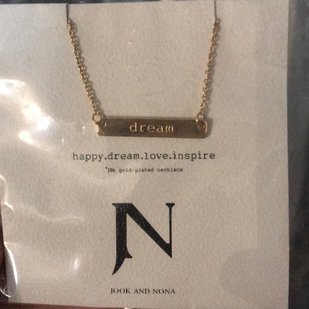 New dream gold plated necklace